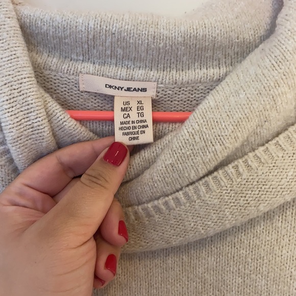 DKNY jeans cowl neck sweater - Picture 2 of 3